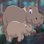 G4K Rescue The Vigorous Hippo Family